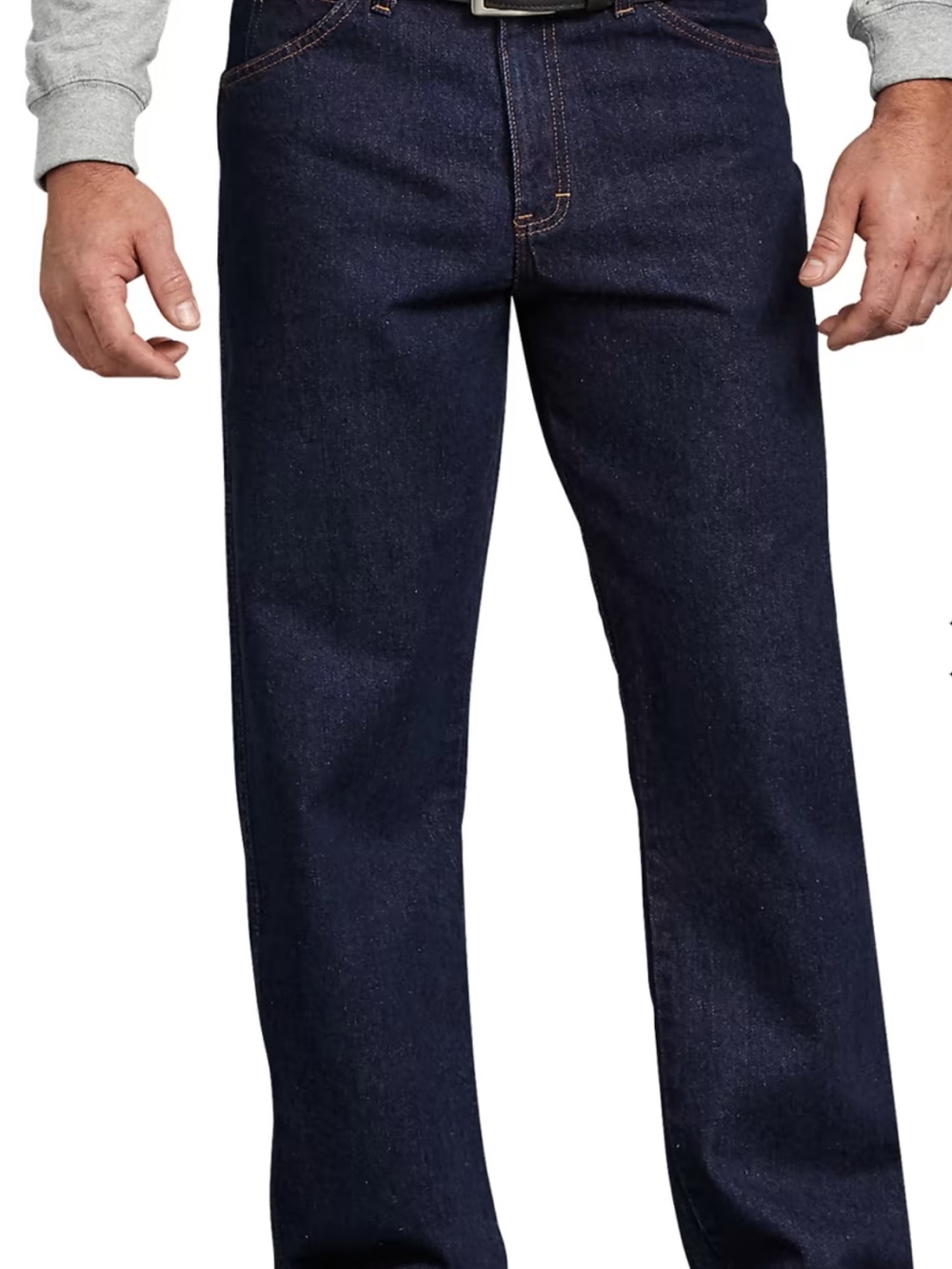 Dickies Men’s Straight Jeans in Dark Blue Denim
